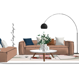 精品客厅设计家具模型 (69)